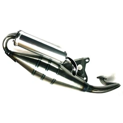 Abbildung von Auspuff Racing X10 für liegende Minarelli Motoren, Aprilia Amico, SR 50, Scarabeo, Benelli, Beta, KTM, Malaguti, Yamaha Aerox, Axis, Breeze, MBK Nitro, Evolis, Fizz, Flipper, Italjet Dragster 50