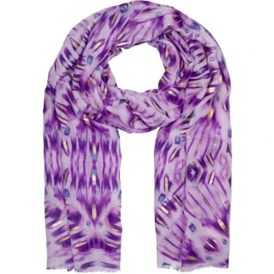 Abbildung von styleBREAKER Modeschal, (1 St), Schal Batik Muster Metallic Streifen