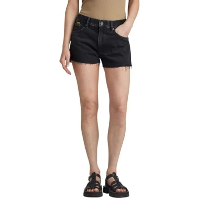 Abbildung von G Star TRUE RAW EDGE Jeans Shorts, Damen, Größe: 25, Jet black