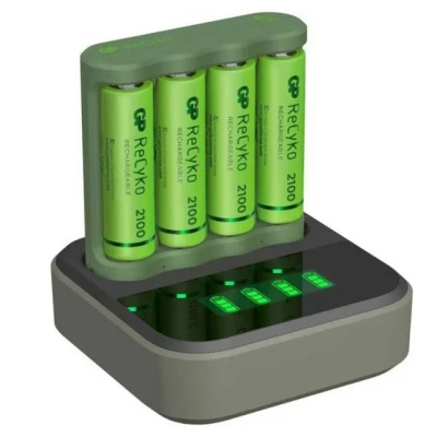 Abbildung von GP Batteries PowerBank B421, Nickel Metallhydrid (NiMH), AA, AAA, Batterien enthalten