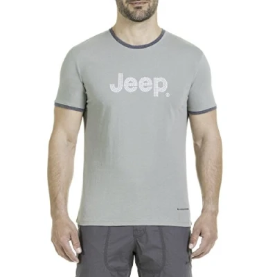 Abbildung von JEEP O100795 E069 T Shirt mit gepolsterter Stickerei (Custom Fit) Unisex Light Green XXL