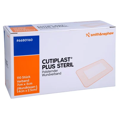 Abbildung von Cutiplast Plus Steril 5x7 cm Verband 110 St