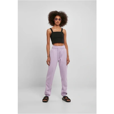 Abbildung von Urban Classics Ladies Organic HIGH Waist Sweat Pants Jogginghose, Damen, Größe: XL, Lilac