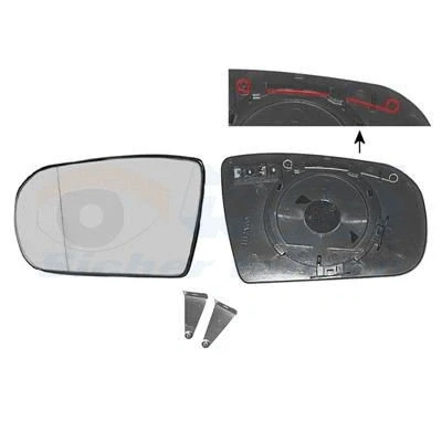 Abbildung von VAN WEZEL 3029837 Außenspiegelglas links MERCEDES BENZ: E Klasse T modell, Limousine