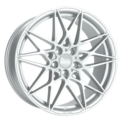 Abbildung von MAM 5 loch 18Zoll 120mm Alufelge B2 Brillantsilber lackiert MAMB28018512035SL Felge