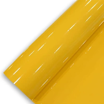 Abbildung von Könighaus (6,27/m2) Gelb Glanz Autofolie 300 x 152 cm blasenfrei mit Anleitung