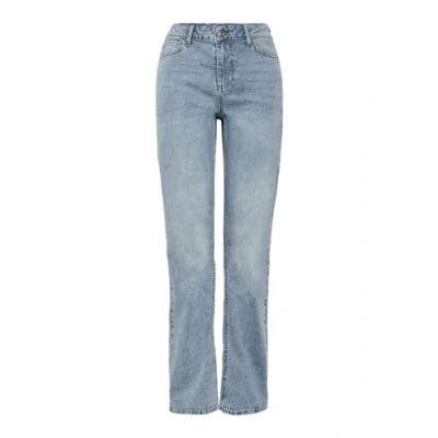 Abbildung von Pieces Pckelly Straight Jeans Leg, Damen, Größe: 27x32, Light blue denim