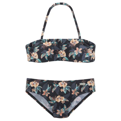 Abbildung von Venice Beach Bikini für Kinder, Größe: 122/128, Schwarz/bedruckt
