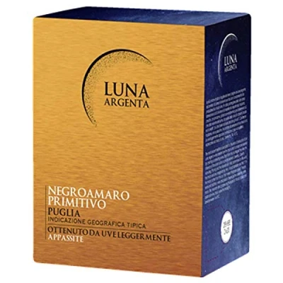 Abbildung von Rotwein Italien Cuvée Negroamaro und Primitivo Luna Argenta Bag in Box trocken (1x5L)