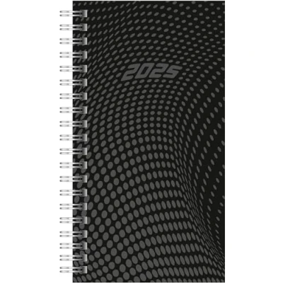 Abbildung von rido/idé Taschenkalender Modell Timing 2 (2025), Seiten = 1 Woche, A6, 176 Seiten, PP Einband, schwarz