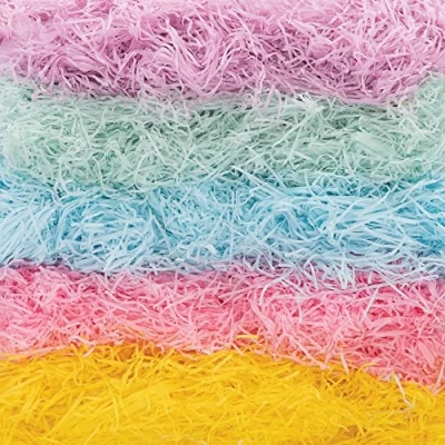 Abbildung von Baker Ross Geschreddertes Seidenpapier Pastellfarben FC354 Je Packung, Basteln mit für Kinder