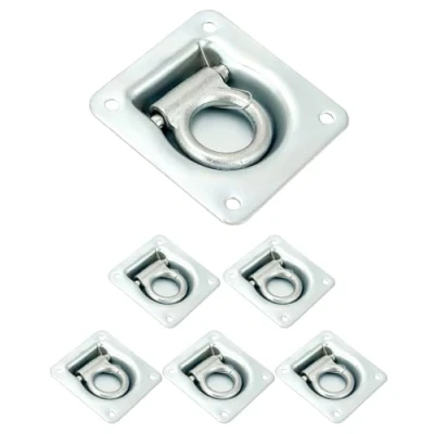 Abbildung von QWORK® 6 Stück Zurrösen für Anhänger, zurrmulde, anhänger zubehör,Befestigung den Transport von Gütern