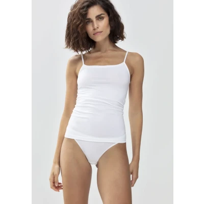 Abbildung von mey Spaghetti TOP Serie Organic Unterhemd/shirt, Damen, Größe: 42, White