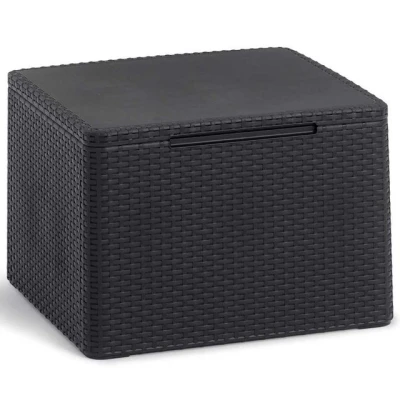 Abbildung von Keter Gartenbox Gartentisch/ mit Stauraum Claire Graphitgrau