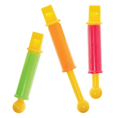 Abbildung von Baker Ross FX885 Musikalische Trillerpfeifen Packung mit 8 kleinen Musikinstrumenten für Kinderpartytüten