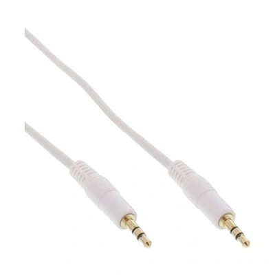 Abbildung von InLine 99942W Klinke Kabel, 3,5mm Stecker / Stecker, Stereo, weiß gold, 2m