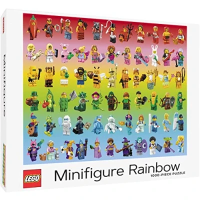 Abbildung von Lego Minifigure Rainbow 1000 Piece Puzzle