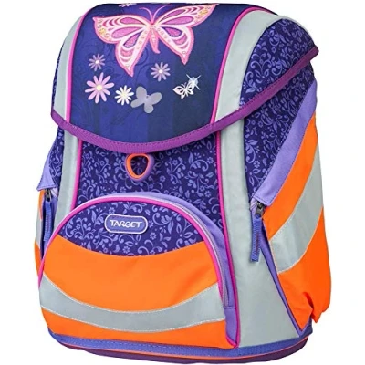 Abbildung von Target Sac à dos scolaire Papillon Kinder Rucksack, 43 cm, Violett (Violet/Orange avec détails réflechissants)