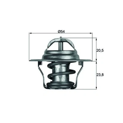 Abbildung von MAHLE ORIGINAL TX 14 80D Kühlwasserthermostat 80 54 mit Dichtung NISSAN: MICRA 2, 200SX, Cherry I Limousine, AUDI: TT Roadster