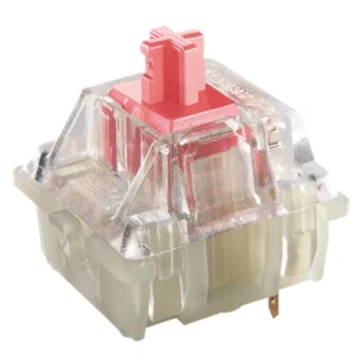Abbildung von Packung mit Cherry MX Tastenschaltern für Mechanische Tastaturen Plate Mounted Switches MX3AL1NA (Cherry RGB Silent Red, 10 Stück)