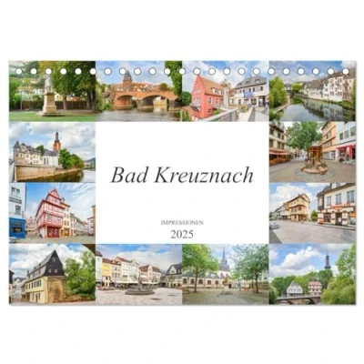 Abbildung von Bad Kreuznach Impressionen (Tischkalender 2025 DIN A5 quer), CALVENDO Monatskalender