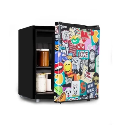 Abbildung von Klarstein Table Top Kühlschrank HEA14 CoolVobe 46L 10045836, 50 cm hoch, 44.5 breit, Bier Hausbar Getränkekühlschrank Hotel Mini Fridge