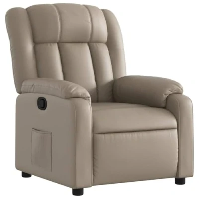 Abbildung von vidaXL Relaxsessel, Sessel mit Liegefunktion, Fernsehsessel Verstellbare Rückenlehne, Liegesessel Ruhesessel Polstersessel, Cappuccino Braun Kunstleder