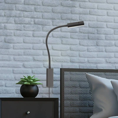 Abbildung von FISCHER &amp; HONSEL Wandleuchte Raik, Dimmfunktion, LED fest integriert, Warmweiß, Bettleuchte ideal für Boxspringbetten