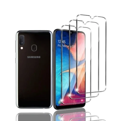 Abbildung von Kziwii 3 Stück Schutzfolie für Samsung Galaxy A20e Panzer Schutz Glas, Panzerfolie, Schutzglas, HD Displayschutzfolie, 9H Härte, Anti Kratz, Bläschen