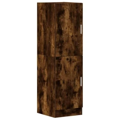 Abbildung von vidaXL Küchenschrank Räuchereiche 38x41,5x131,5 cm Holzwerkstoff, Schrank, Küchenzeile, Beistellschrank, Vorratsschrank, Geschirrschrank, Sideboard