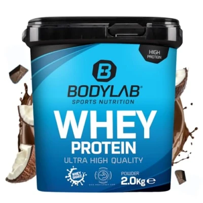 Abbildung von Bodylab24 Whey Protein Pulver, Schokolade Kokosnuss, 2kg