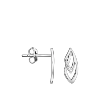 Abbildung von Sofia Milani Ohrstecker OVAL Ohrringe, Damen, Größe: One Size, Silver