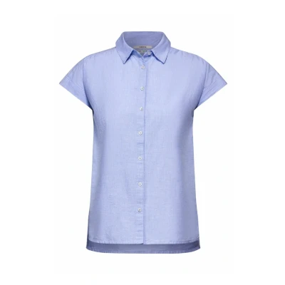 Abbildung von Cecil Chambray Hemdbluse, Damen, Größe: XXL, Blau