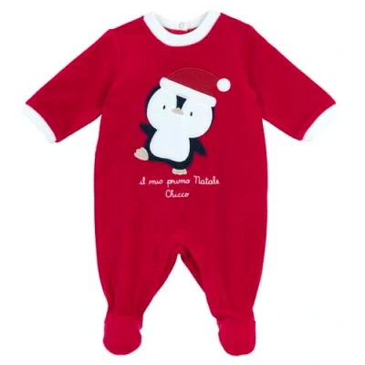 Abbildung von Chicco Christmas Strampler für Kinder, Größe: 56, Red