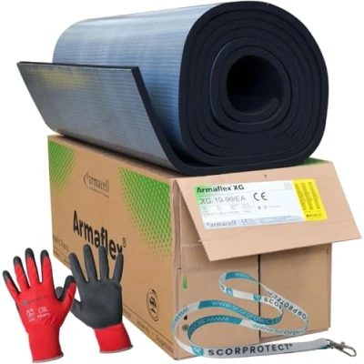 Abbildung von Scorprotect® Rollladenkastendämmung Armacell Armaflex XG Kautschuk Platten selbstklebend