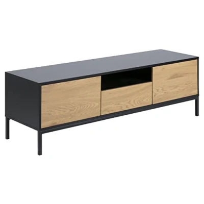 Abbildung von ACTONA GROUP TV Schrank, 1 Schublade, offenem Fach und 2 geschlossenen Fächern, Breite 140 cm