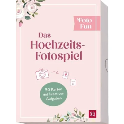 Abbildung von Foto Fun Das Hochzeits Fotospiel: 50 Karten mit kreativen Aufgaben unterhaltsame Partyspiel für die Hochzeitsfeier