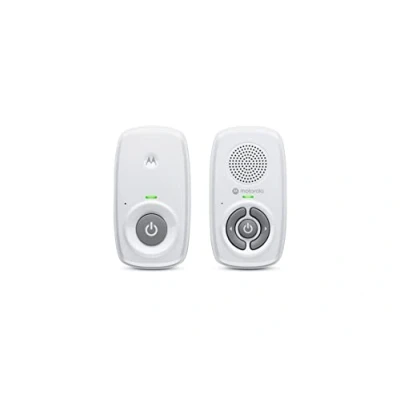 Abbildung von Motorola Baby MBP21 Audio Monitor Digital mit DECT Technologie für Überwachung 300 Meter Reichweite Hochempfindliches Mikrofon Weiß