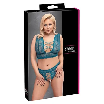 Abbildung von Bralette plus String aus Spitze