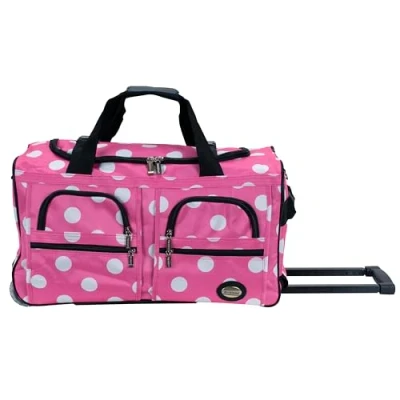 Abbildung von Rockland Seesack zum Rollen, Pink, 22 Inch, Reisetasche mit Rollen