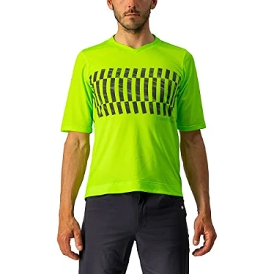 Abbildung von CASTELLI Men&#039;s Trail TECH Tee Sweatshirt, Elektrischer Limette/dunkler Kalk, XL