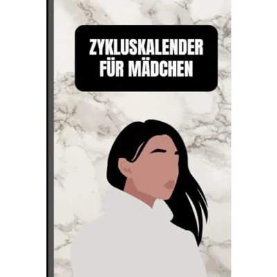 Abbildung von Zykluskalender für Mädchen: PMS Tagebuch junge Frauen zur Überwachung der Symptome, Stimmung und Blutung. Dokumentiere übersichtlich alle Ereignisse deiner Menstruation.