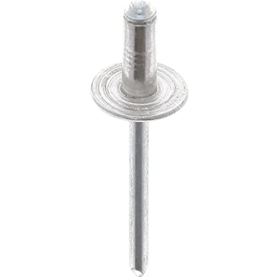 Abbildung von Restagraf Nieten aus Aluminium, breiter Kopf, 4 mm x 10 mm, 500 Stück