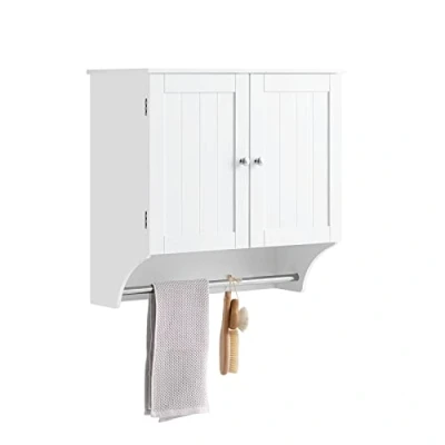 Abbildung von SoBuy Hängeschrank BZR84 Wandschrank mit Türen Badschrank Küchenschrank Medizinschrank