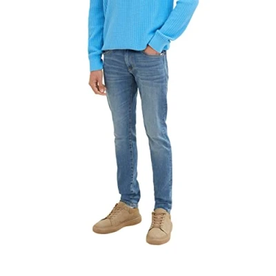 Abbildung von TOM TAILOR Herren Troy Slim Jeans, 10127 Tinted Blue Denim, 30/30