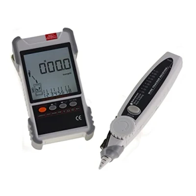 Abbildung von KALEA INFORMATIQUE Professioneller digitaler LCD Tester für RJ45 RJ11 Netzwerke. Mapping, Durchgängigkeit, Länge, POE, Spannung, Ortung, Taschenlampe VP616 Wiederaufladbar.