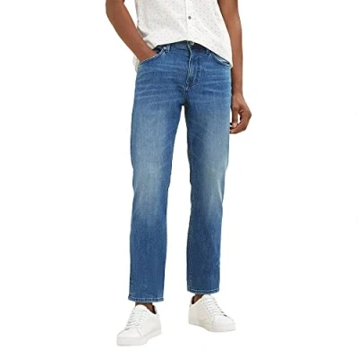 Abbildung von TOM Tailor JOSH Coolmaxa Jeans Straight Leg, Herren, Größe: 36x36, Used mid stone blue denim