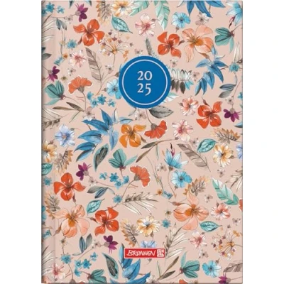 Abbildung von BRUNNEN Buchkalender Modell 796 (2025) „Botanical“, 2 Seiten = 1 Woche, A5, 128 Seiten, Grafik Einband, bunt