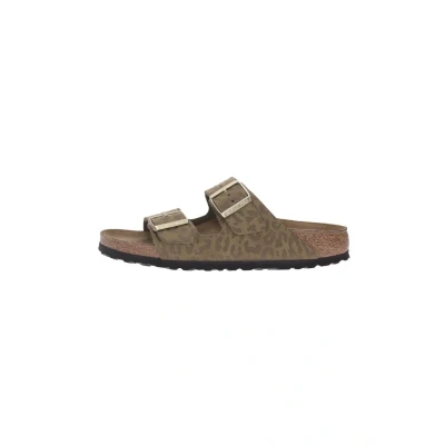 Abbildung von Birkenstock Damen Arizona Leo Khaki, Synthetics Sandale, 41 EU