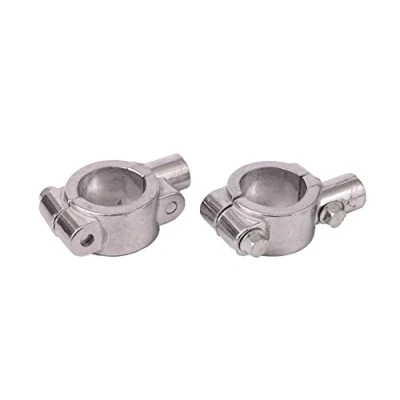 Abbildung von ICTRONIX 2X Universal 25mm Motorrad Lenkerhalterung Lenkerhalter Befestigungs Klemmen 8mm Spiegel Halter